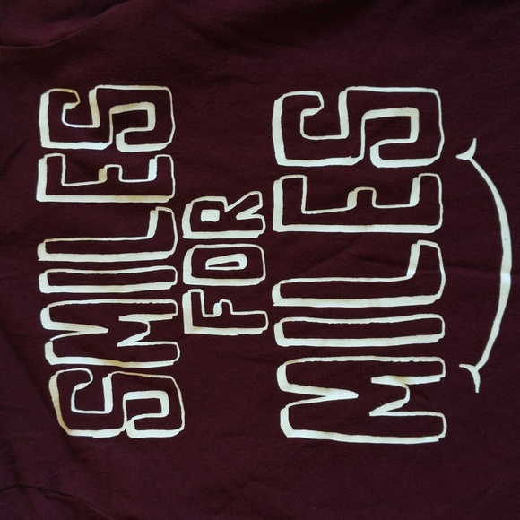 children's place maroon smile graphic long sleeve shirt 3T toddler unisex - Picture 2 of 6